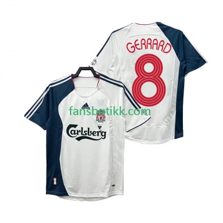 Fotballdrakt Liverpool GERRARD 8 2006 2008 Retro Bortetrøye Kortermet